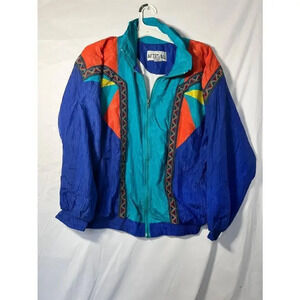 Vintage After All Blue and Turquoise Jacket unisex‎ - L